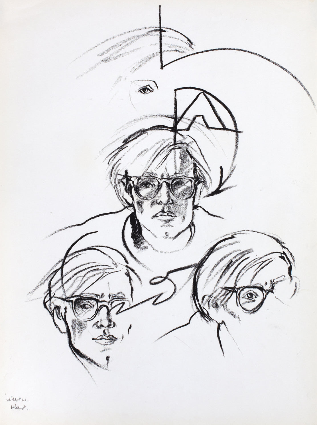 Antonio López - Andy Warhol, Broadway Studio, NYC 1973