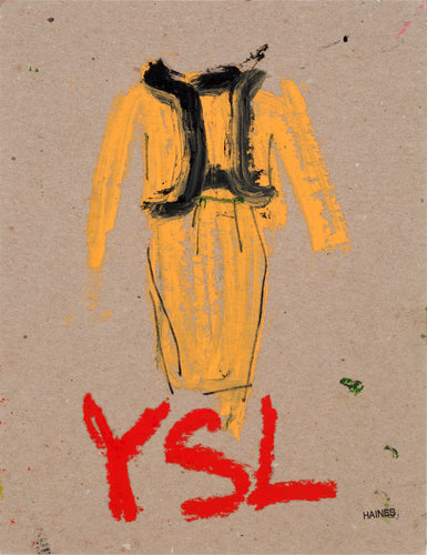 Richard Haines - YSL on cardboard